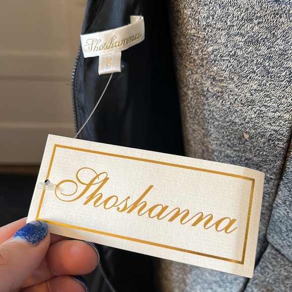 Shoshanna NWT Sequin Evie Swing Dress Red Black Beaded Mini Party Occasion, sz 2 - Picture 13 of 17